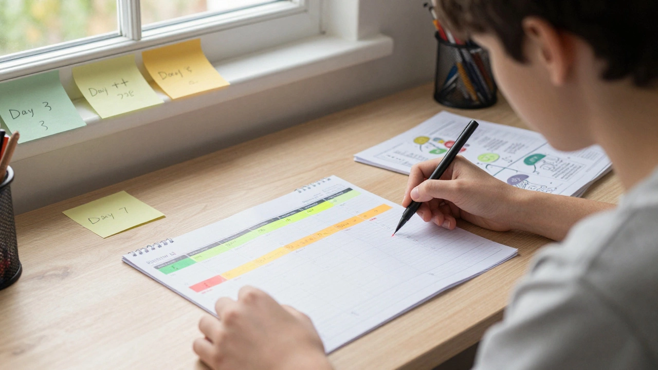 What is the 7 3 2 1 Method of Revision for GCSE?