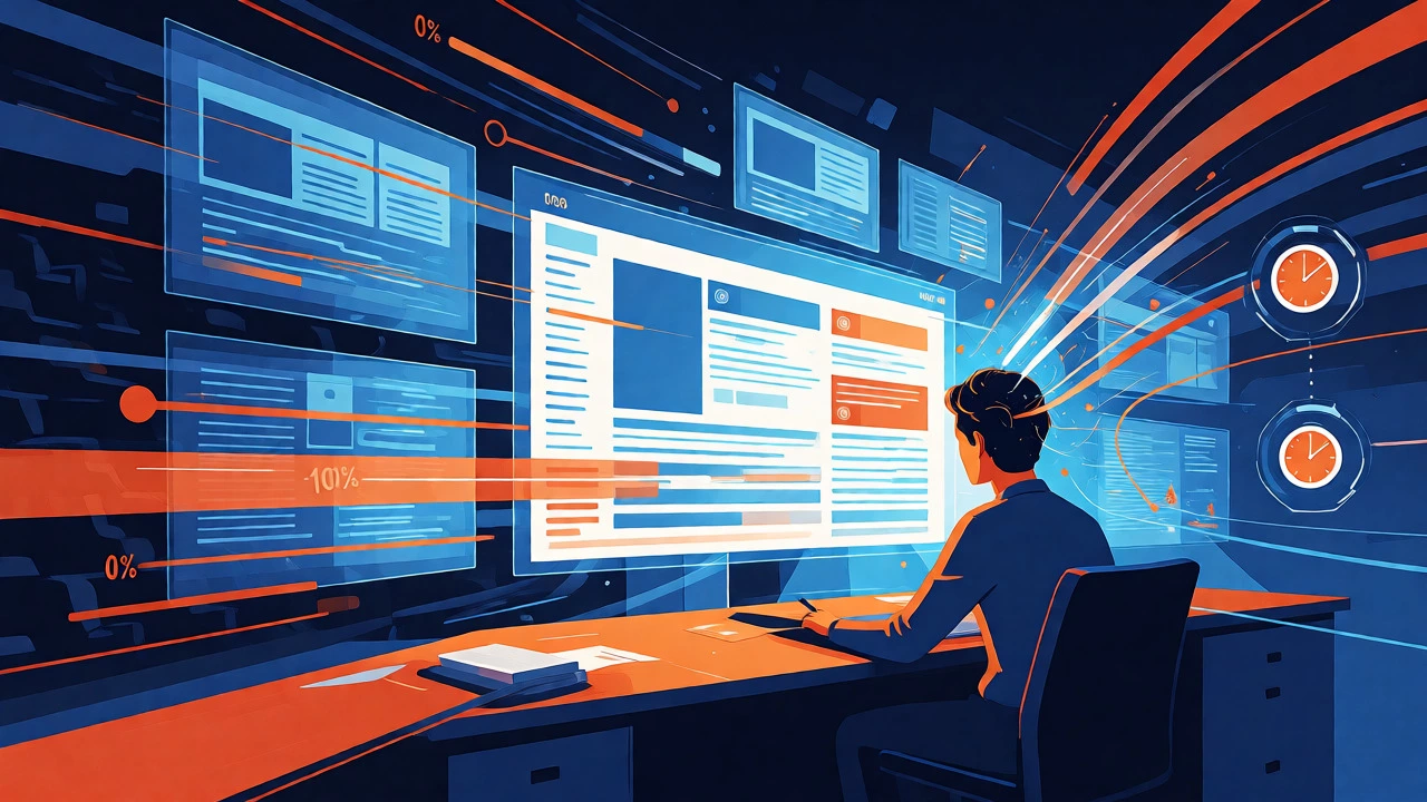 Digital concept of fast-paced online learning